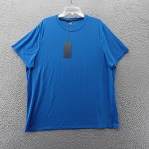 VRST Mens XXL Icon Tee Blue Short Sleeve Moisture Wicking Four Way Stretch‎ NWT